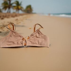 Aerie Tan Bralette Bikini Top Swim
